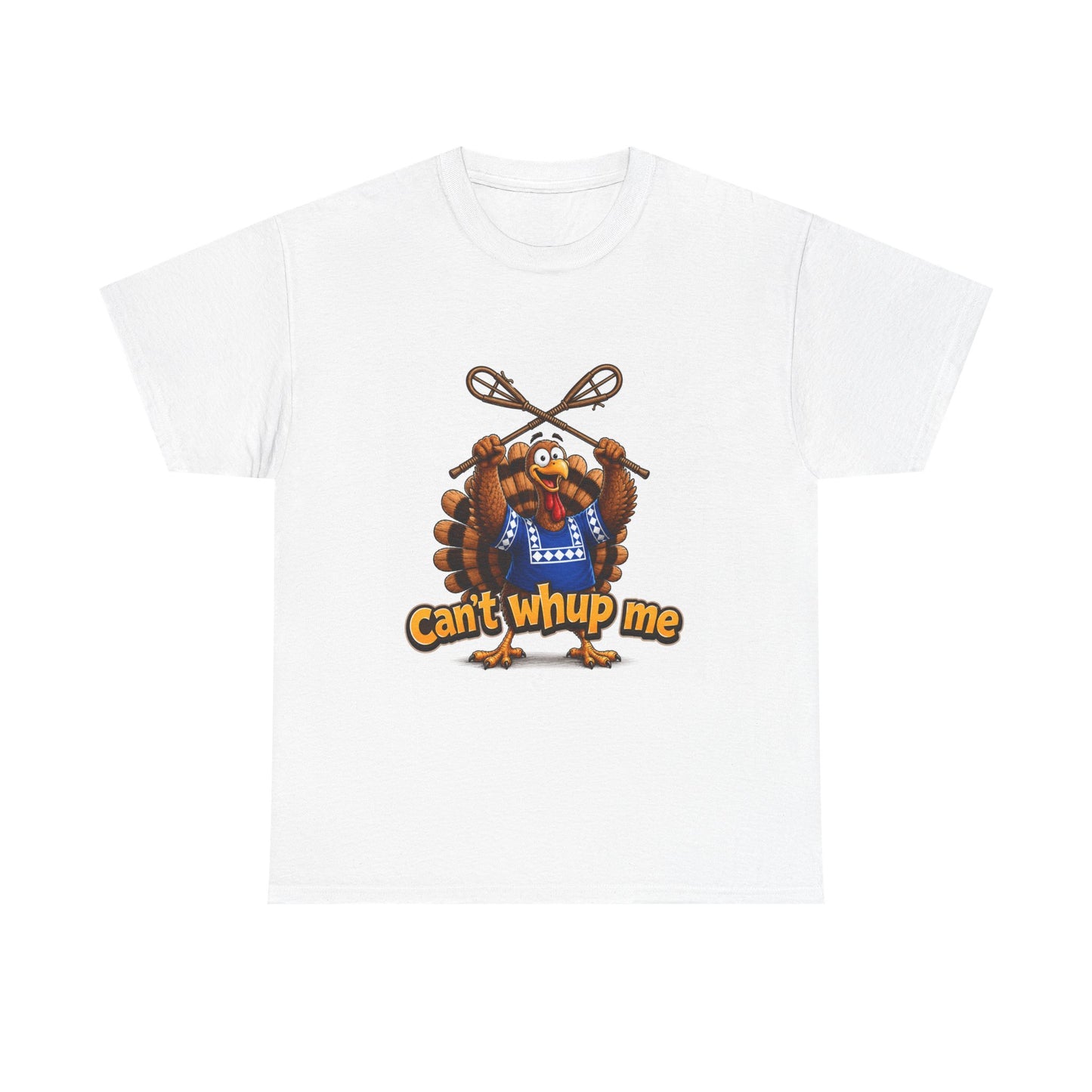 Turkey Mascot Tee — 'Can't Whup Me' Funny Thanksgiving T‑Shirt