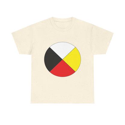 Native Medicine Wheel Tee — Four Directions Circle Design T-Shirt