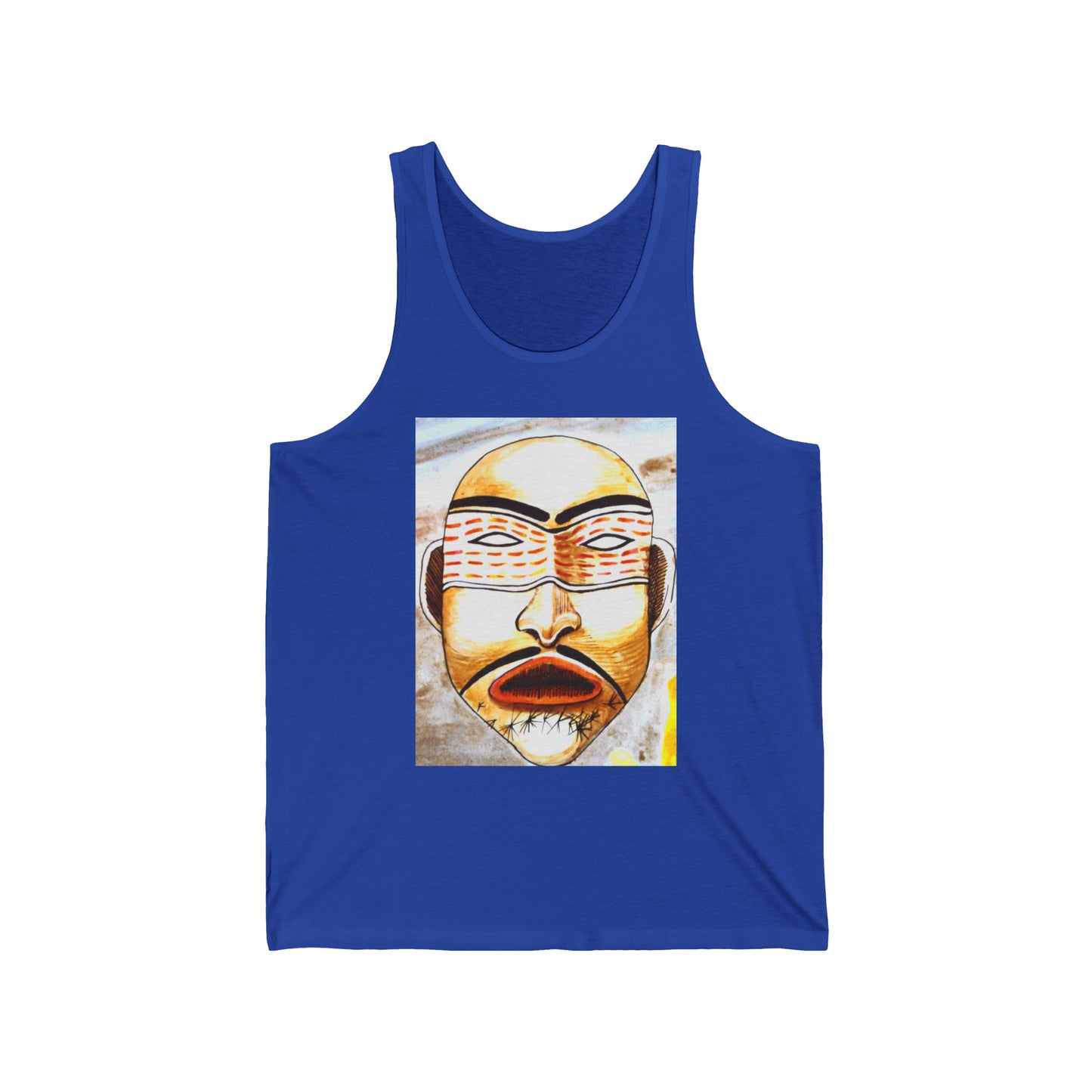 Tribal Mask & Crossed Arrows Graphic Tank Top