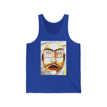 Tribal Mask & Crossed Arrows Graphic Tank Top