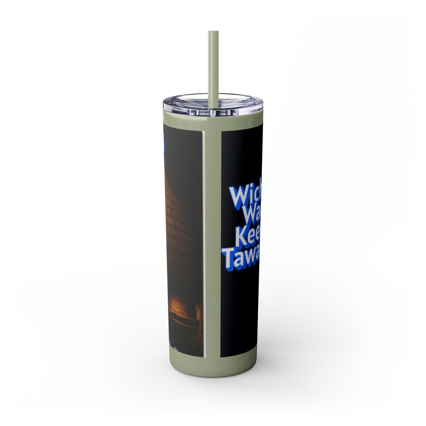 Wichita Skinny Tumbler with Straw, 20oz