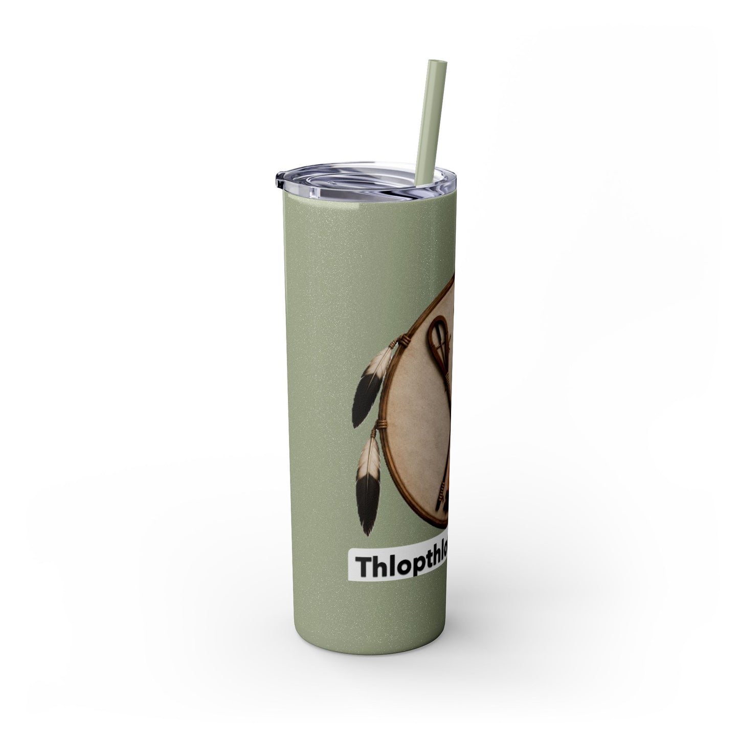 Thlopthlocco Skinny Tumbler with Straw, 20oz