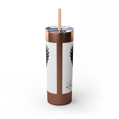 Sac Fox Skinny Tumbler with Straw, 20oz