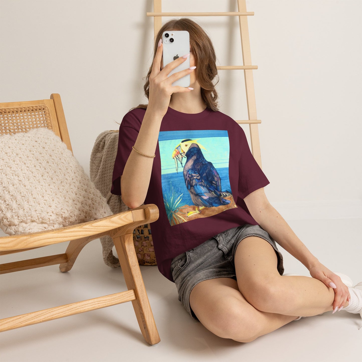 Puffin Beach Tee — Vintage Seaside Bird Graphic T-Shirt