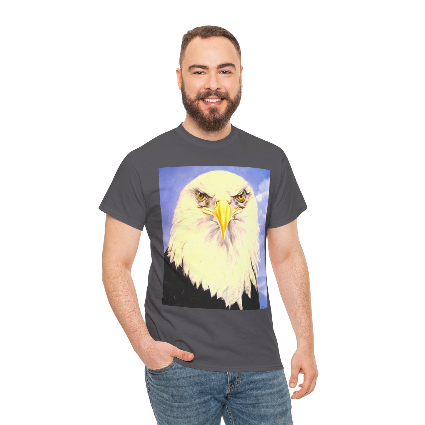 Bald Eagle Graphic Tee — Patriotic Vintage Bird T-Shirt with Arrow Back Design