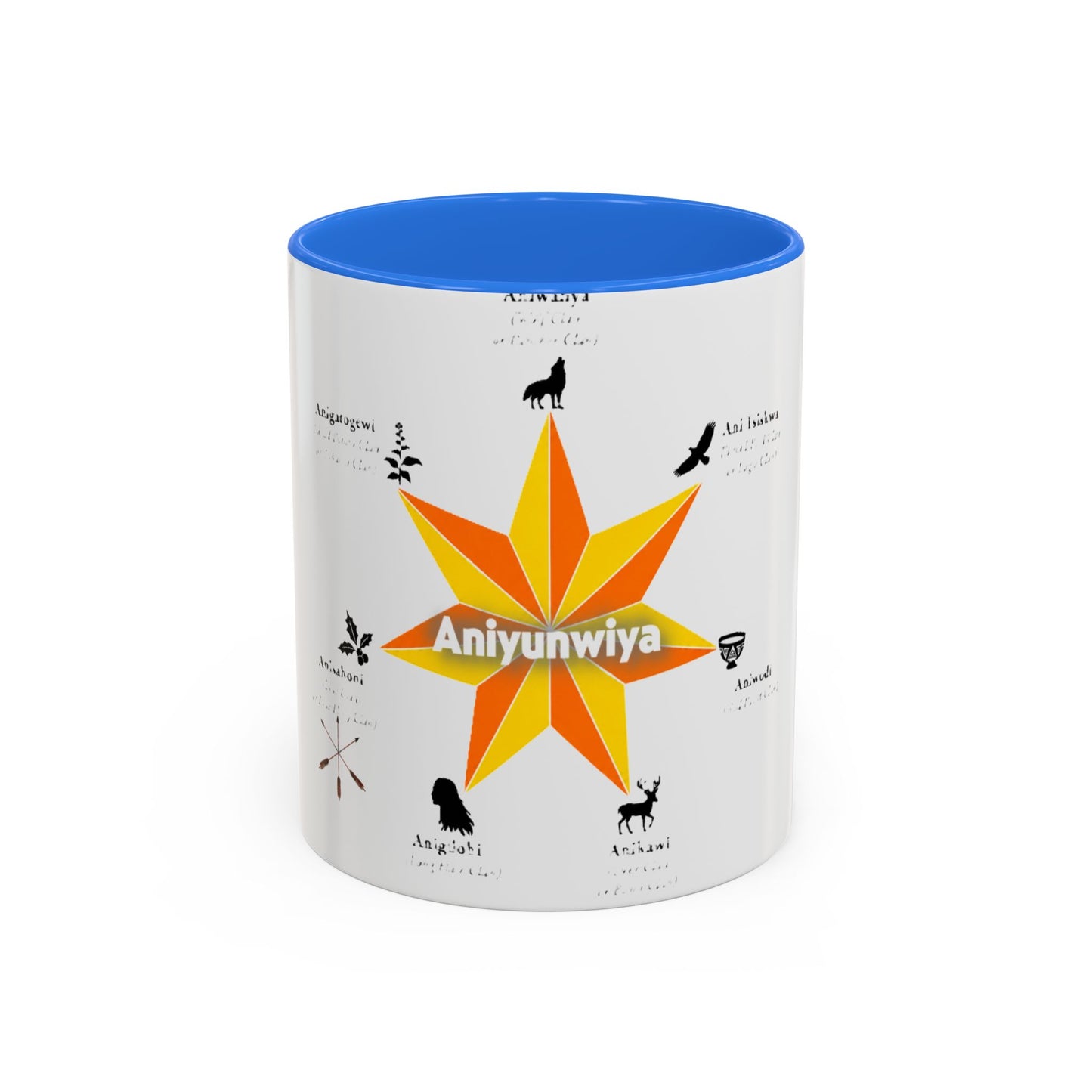 Aniyunwiya Star Map Coffee Mug — Native Seneca/Onondaga Language Names