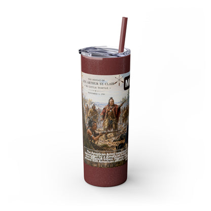 Miami Tribe Historical Skinny Tumbler 20oz — Native American Heritage Travel Cup