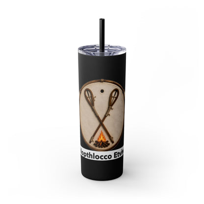 Thlopthlocco Skinny Tumbler with Straw, 20oz