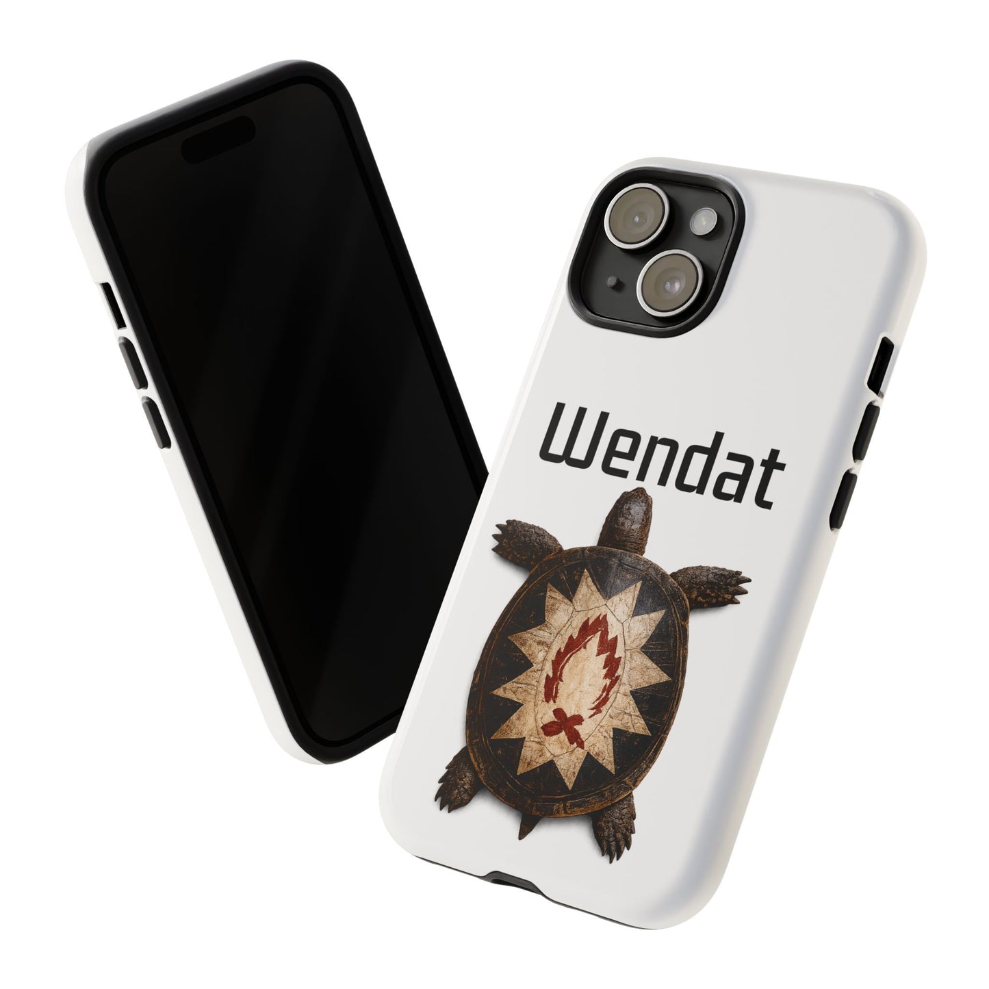 Wyandotte Wendat Turtle Phone Case — Indigenous Turtle Shield Design