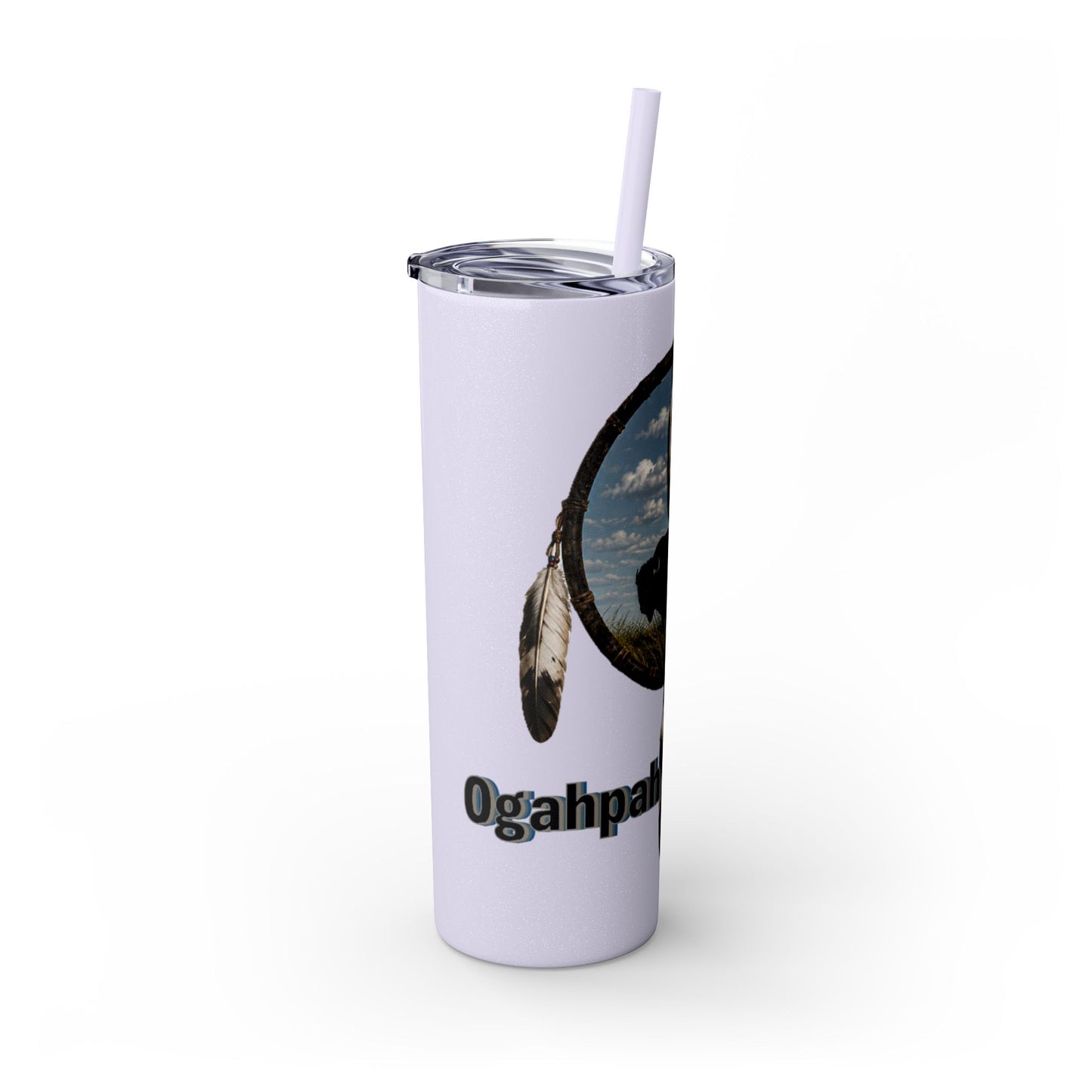 Quapaw Buffalo Skinny Tumbler 20oz — Ogahpahka Design