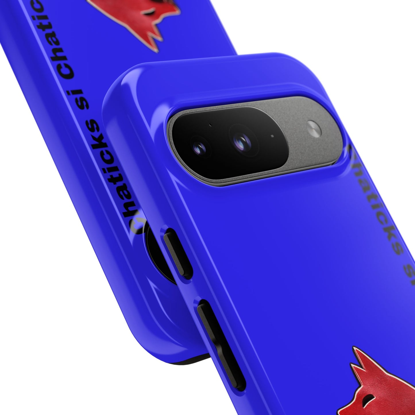 Pawnee Phone Case — Blue 'Chaticks si Chaticks' Wolf Logo Tough Case