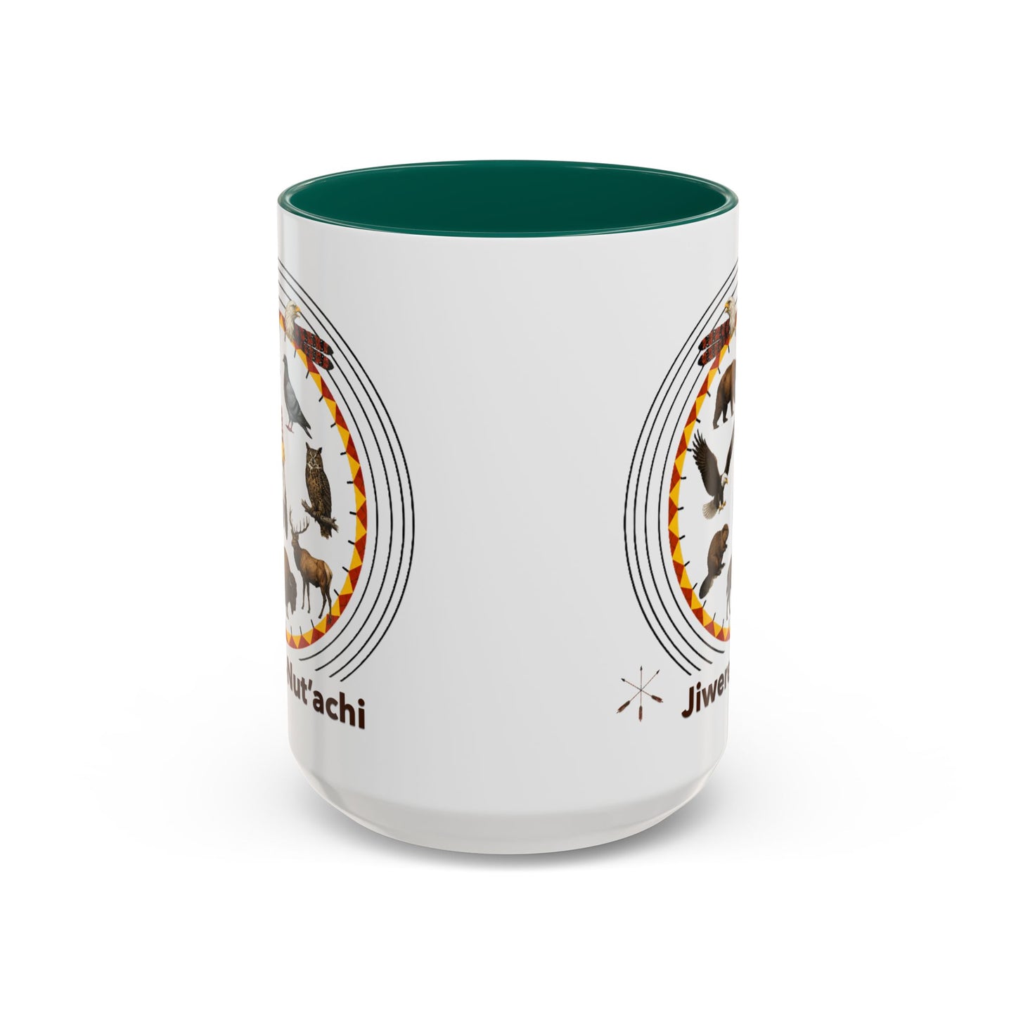 Otoe Missouria Native Animal Circle Mug – 'Jiwere-Nut'achi' Illustrated Coffee Cup (11oz/15oz)