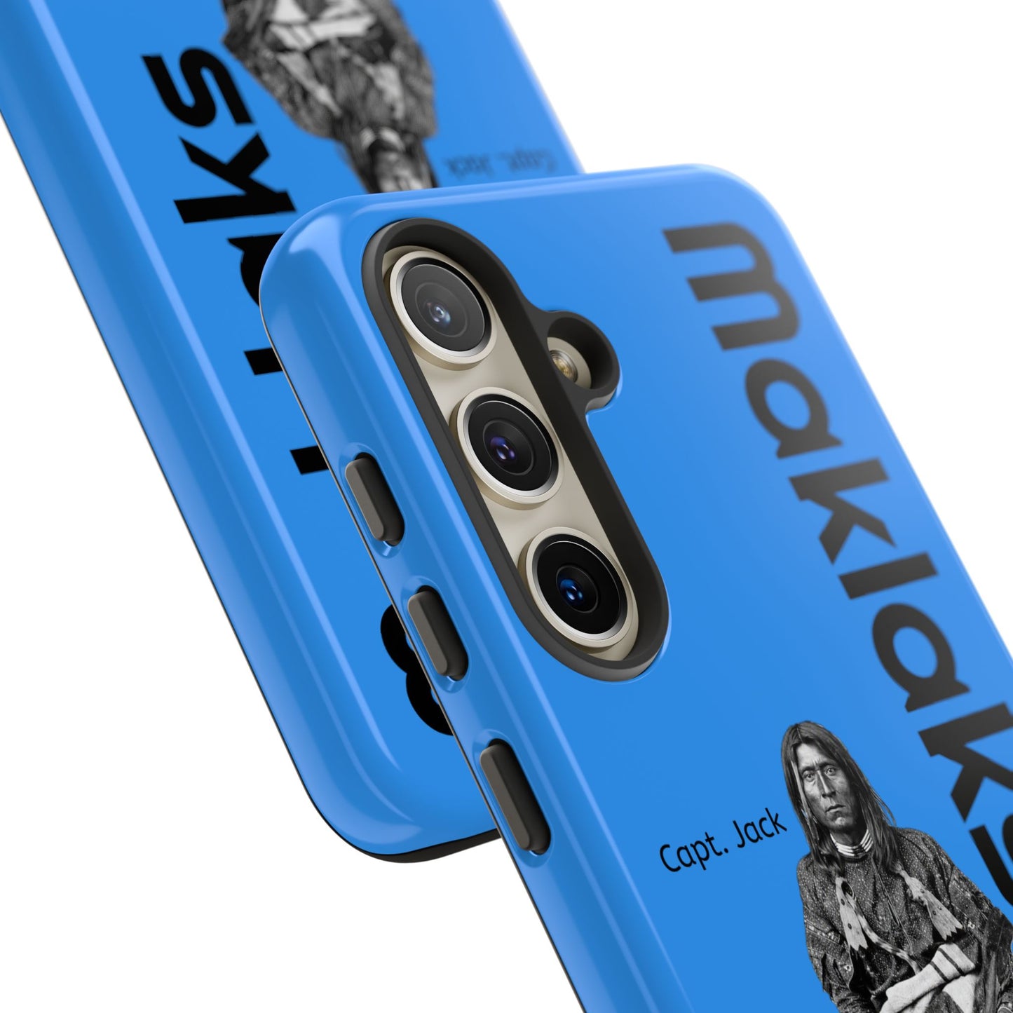 Modoc Blue 'Maklaks' Tough Phone Case with Eagle Drum Design