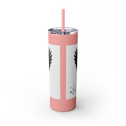 Sac Fox Skinny Tumbler with Straw, 20oz