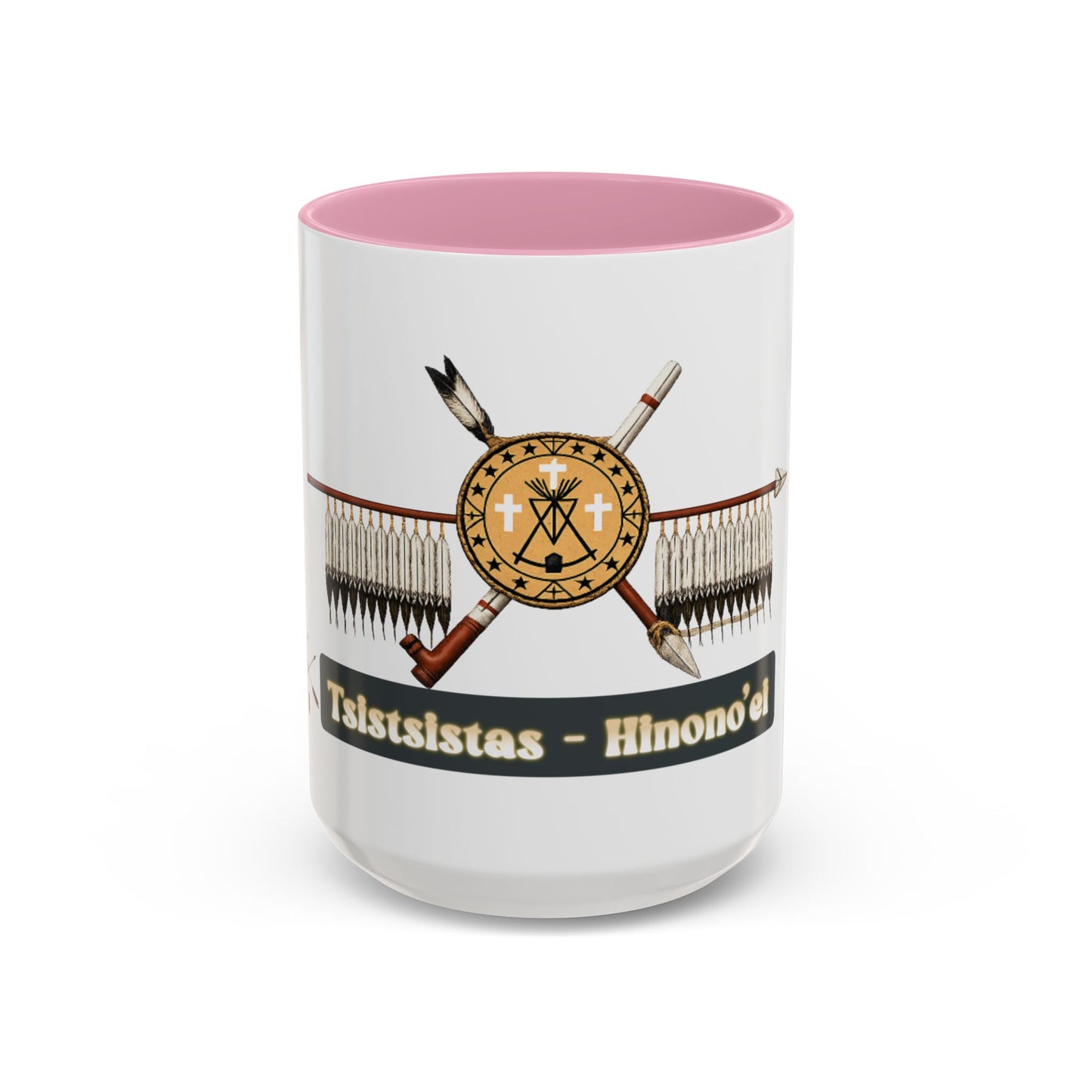 Cheyenne Arapaho Native Heritage Shield Coffee Mug – 'Tsistsistas / Hinono’ei' 11oz & 15oz