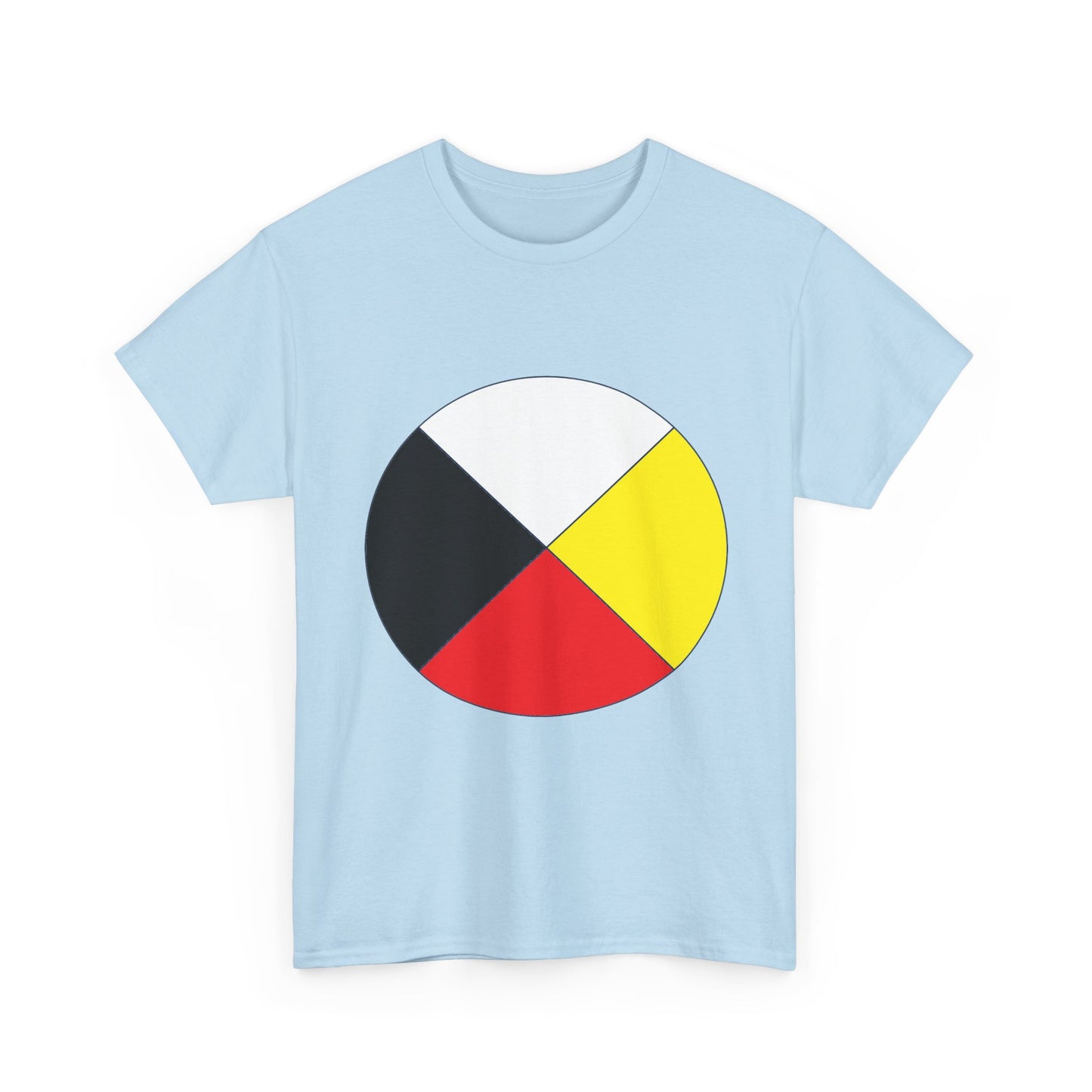 Native Medicine Wheel Tee — Four Directions Circle Design T-Shirt