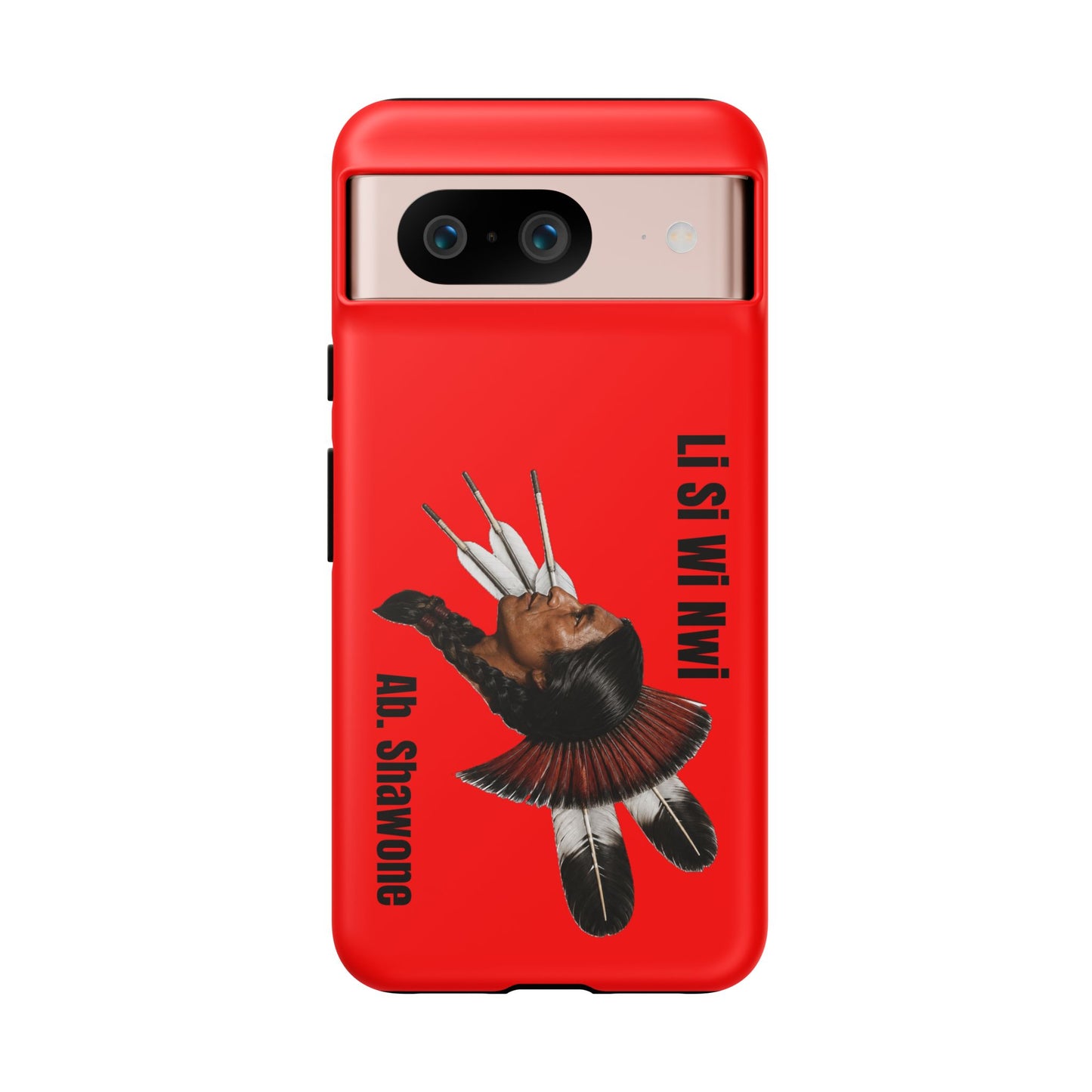 Absentee Shawnee Headdress Phone Case — 'Li Si Wi Ni' Design