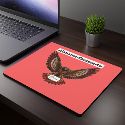 Alabama-Quassarte Eagle Rectangular Mouse Pad — Red Gaming/Office Desk Mat