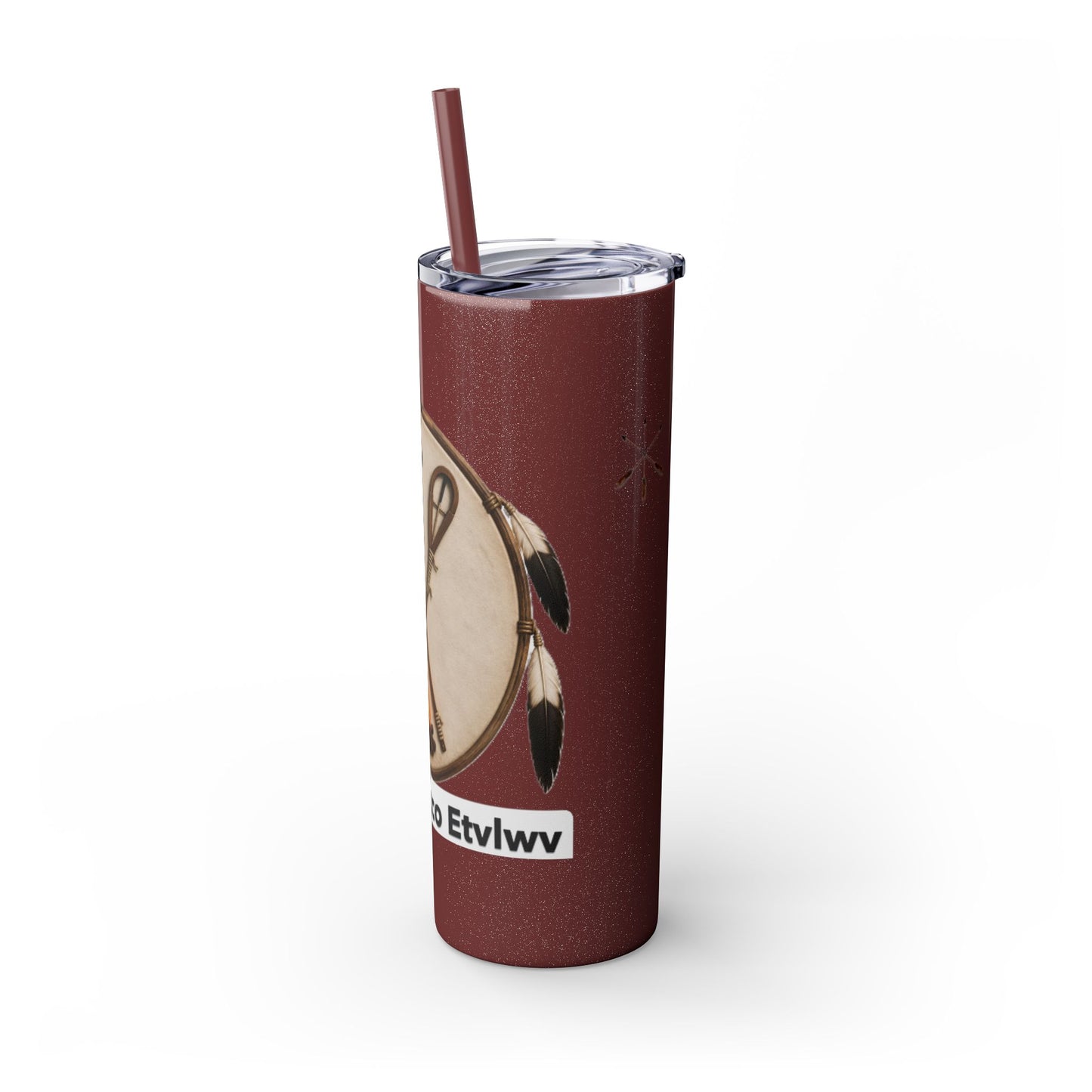Thlopthlocco Skinny Tumbler with Straw, 20oz
