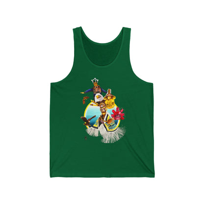 Tlingit Tank Top — Retro Beach Graphic Jersey Tank
