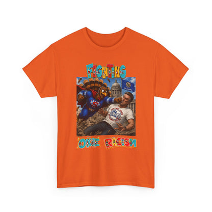 Turkey T-Shirt — Retro Comic 'Stop Racism' Graphic Tee