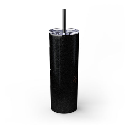 Shawnee East Skinny 20oz Tumbler with Straw — East Shawano River Swan & Otter Design