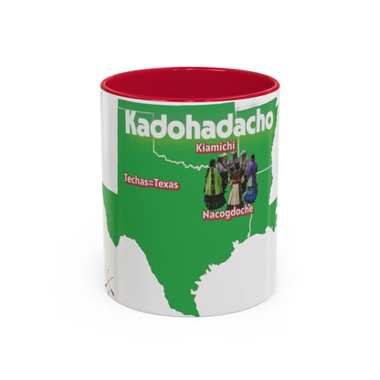 Caddo Kadohadacho Tribal Map Mug — Texas & Nacogdoches Native Pride Coffee Cup (11oz/15oz)