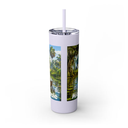 Seminole Skinny Tumbler with Straw, 20oz