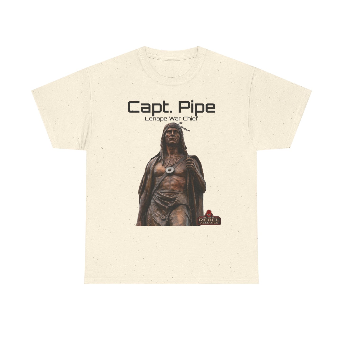 Capt. Pipe Lemape War Chief T‑Shirt — Native Warrior Graphic Tee
