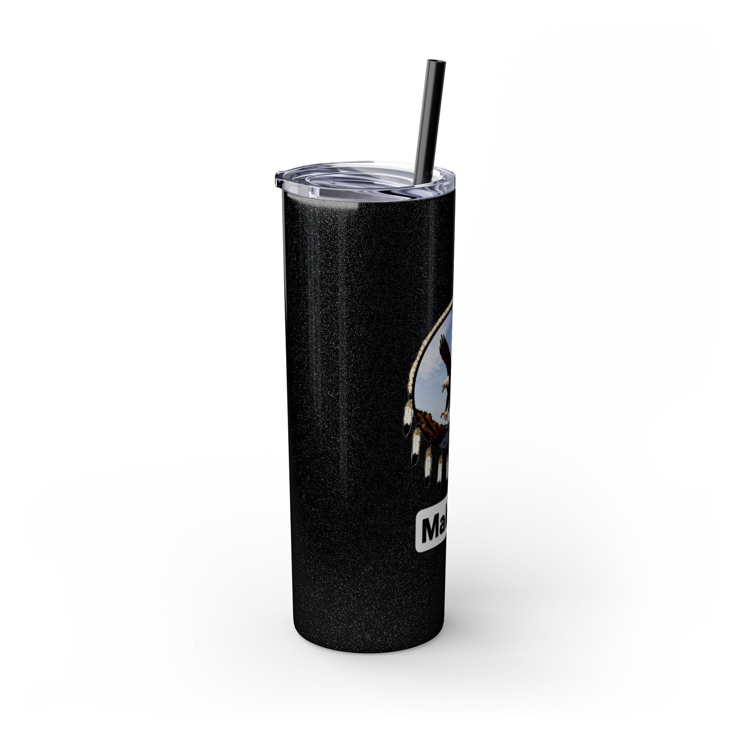Modoc Eagle Skinny Tumbler – 20oz Straw Travel Cup (Maklaks)