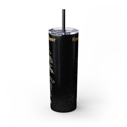 Seneca Cayuga Skinny Tumbler with Straw, 20oz