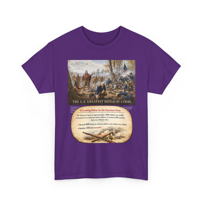 Chief Little Turtle Historical Battle Tee — "The U.S. Greatest Defeat by a Tribe" Cotton T-Shirt
