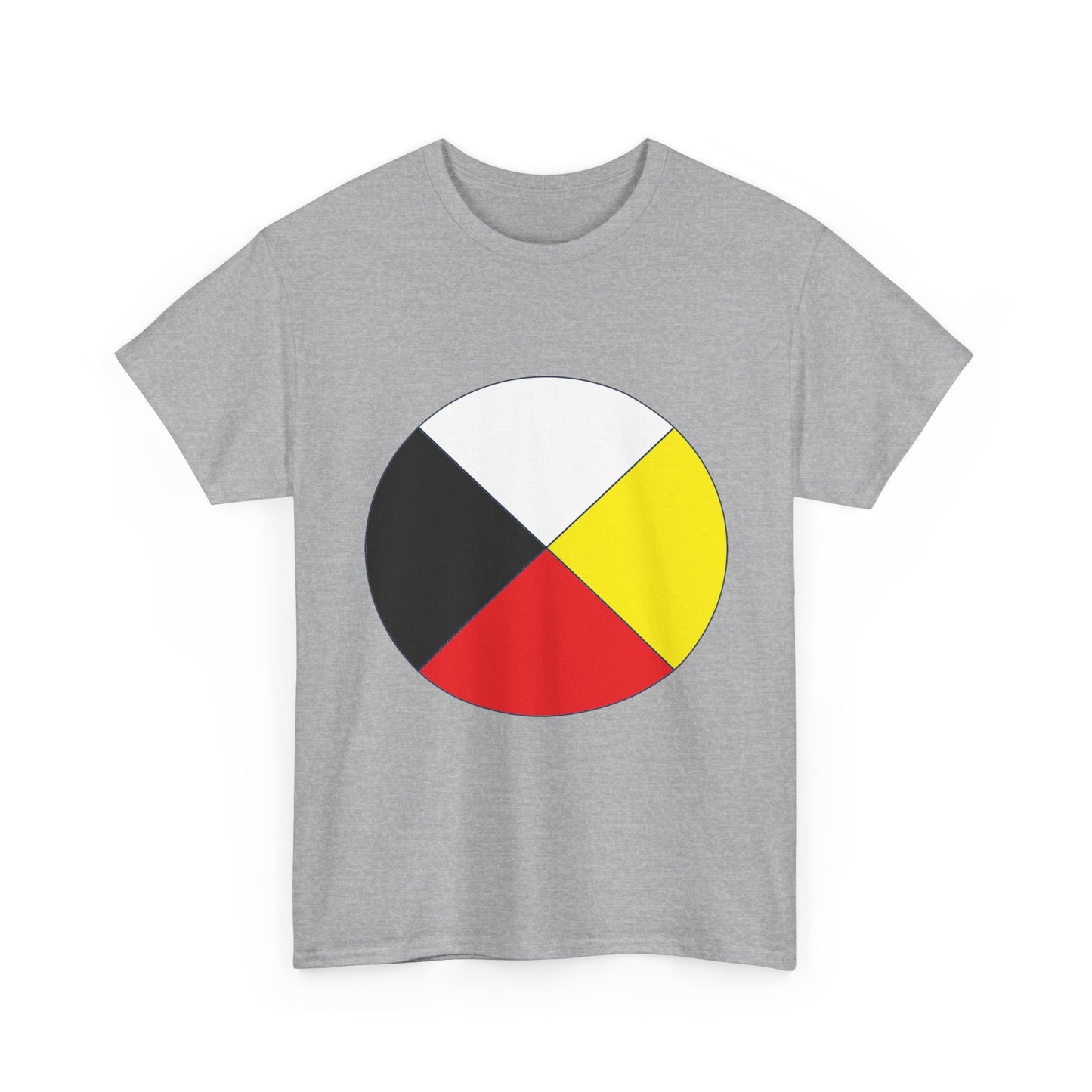Native Medicine Wheel Tee — Four Directions Circle Design T-Shirt