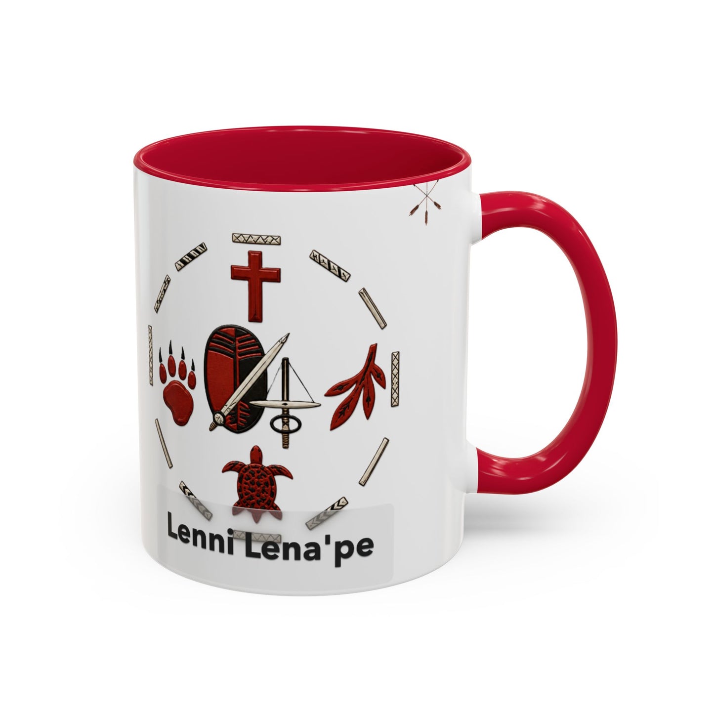 Delaware East Lenni Lenape Tribal Ceramic Mug – Native Symbols Coffee Cup (11oz/15oz)