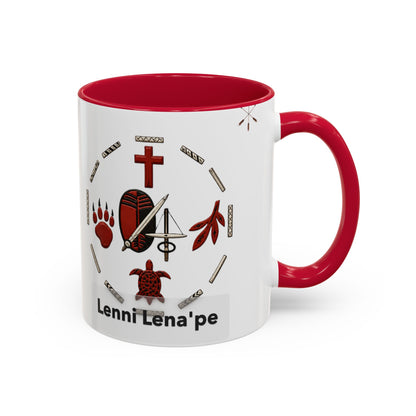 Delaware East Lenni Lenape Tribal Ceramic Mug – Native Symbols Coffee Cup (11oz/15oz)