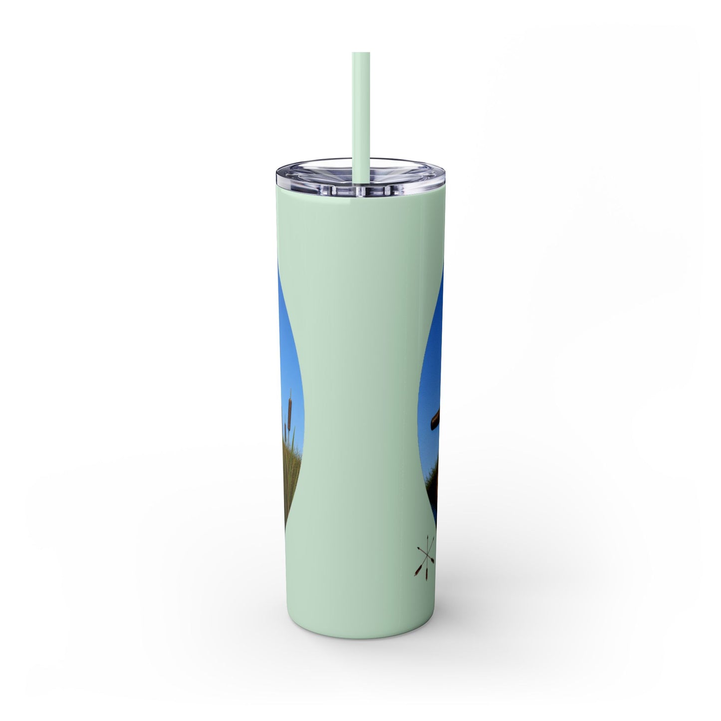 Ottawa Adawe Canoe Skinny Tumbler — 20oz Insulated Travel Cup with Straw