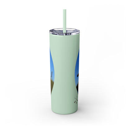 Ottawa Adawe Canoe Skinny Tumbler — 20oz Insulated Travel Cup with Straw