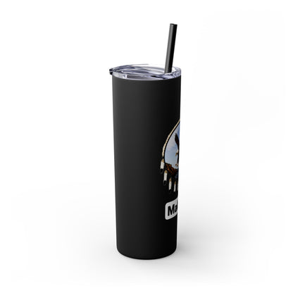 Modoc Eagle Skinny Tumbler – 20oz Straw Travel Cup (Maklaks)