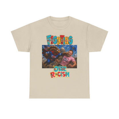 Turkey Fighting Racism Graphic Tee — Bold Retro Photo Design