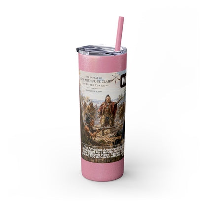 Miami Tribe Historical Skinny Tumbler 20oz — Native American Heritage Travel Cup