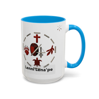 Delaware East Lenni Lenape Tribal Ceramic Mug – Native Symbols Coffee Cup (11oz/15oz)