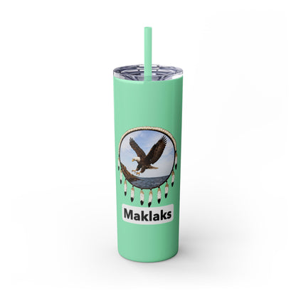 Modoc Eagle Skinny Tumbler – 20oz Straw Travel Cup (Maklaks)