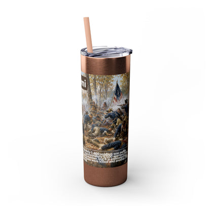 Miami Tribe Historical Skinny Tumbler 20oz — Native American Heritage Travel Cup