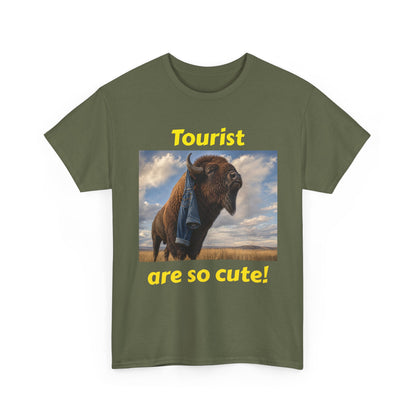 Tourist Are So Cute! T-Shirt — Funny Bison Photo Tee