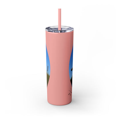 Ottawa Adawe Canoe Skinny Tumbler — 20oz Insulated Travel Cup with Straw