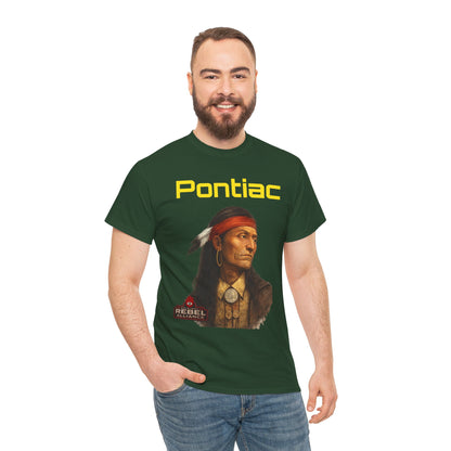 Pontiac Portrait T‑Shirt — Native Chief Graphic Tee