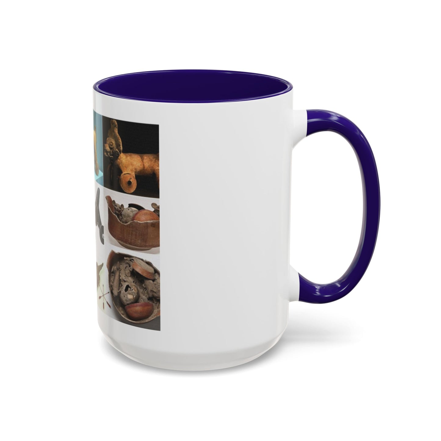 Aztec Artifact Photos Collage Coffee Mug (11oz/15oz)