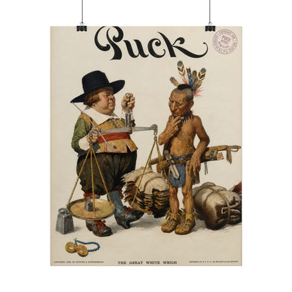 Puck Magazine Cover Rolled Poster - "The Great White Hopes"