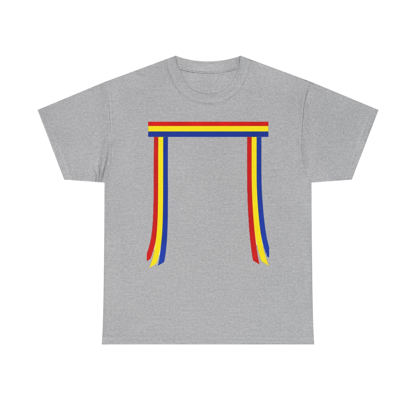 Ribbon & Arrows T‑Shirt — Minimal Tribal Ribbon Front with Crossed Arrows Back