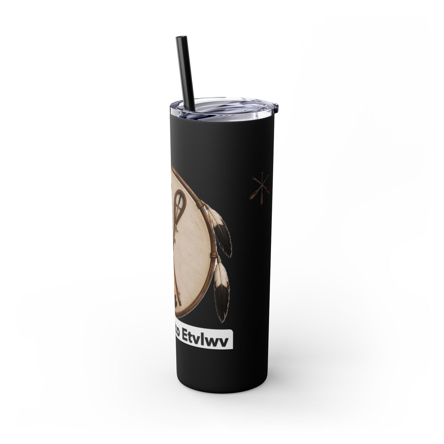 Thlopthlocco Skinny Tumbler with Straw, 20oz